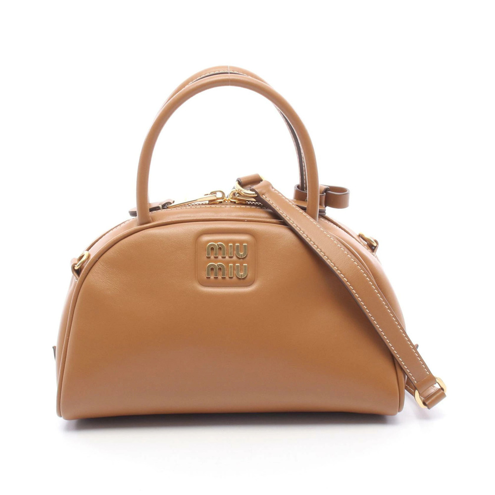 Miu Miu Handbag Leather Brown
